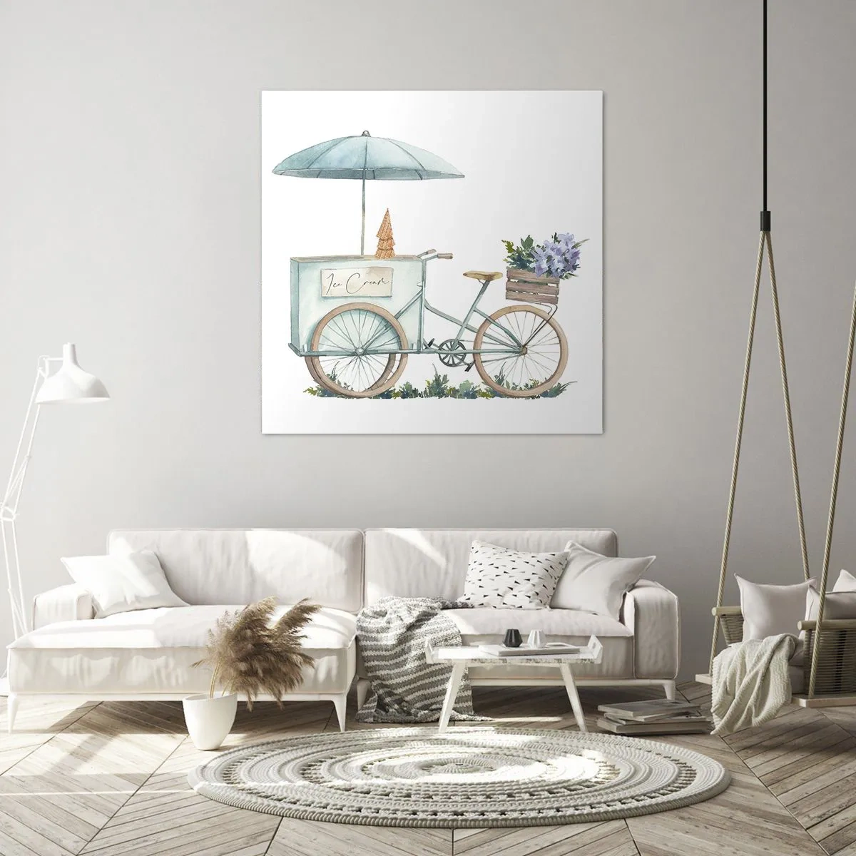 Cuadro sobre lienzo - Impresión de Imagen - Dulce recuerdo del verano - 40x40 cm