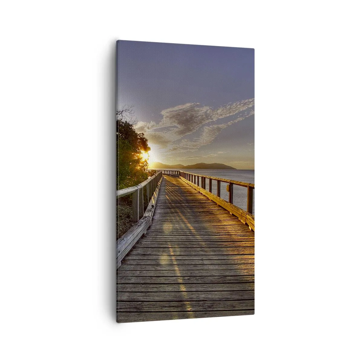 Cuadro sobre lienzo - Impresión de Imagen - Camina, sigue caminando hacia el sol - 55x100 cm