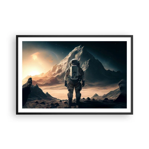 Póster en marco negro - Un nuevo reto - 91x61 cm