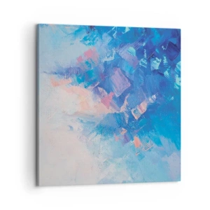 Cuadro sobre lienzo - Impresión de Imagen - Abstracción invernal - 60x60 cm