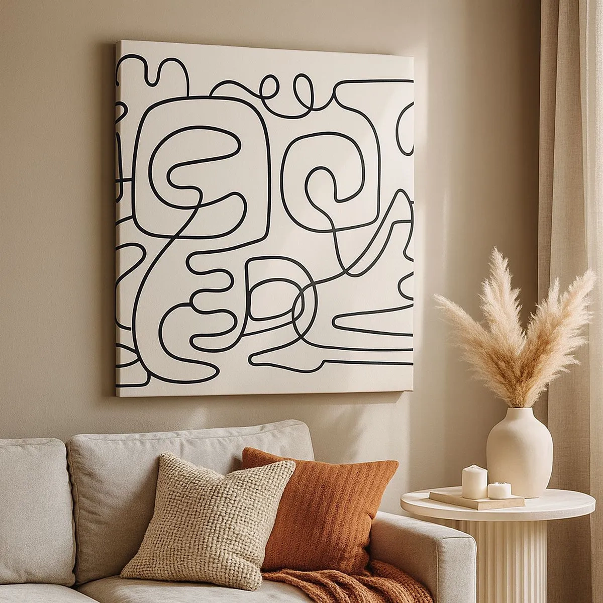 Cuadro sobre lienzo - Impresión de Imagen - El camino correcto - 30x30 cm