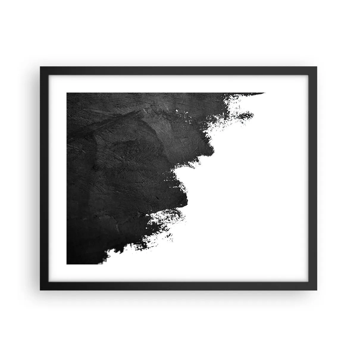 Póster en marco negro - Elementos: tierra - 50x40 cm