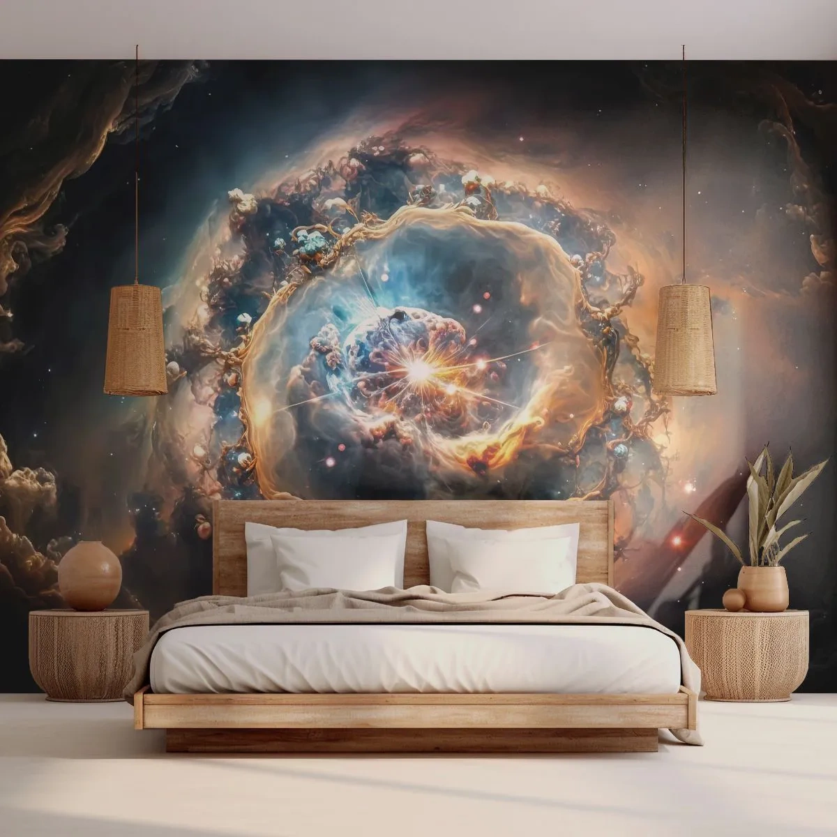 Fotomural Autadhesivo Deluxe Sticker - El inicio de todo - Universo, Cosmos, Galaxia - 350x256 cm