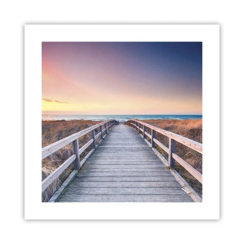 Póster - Aurora vespertina del Báltico - 40x40 cm