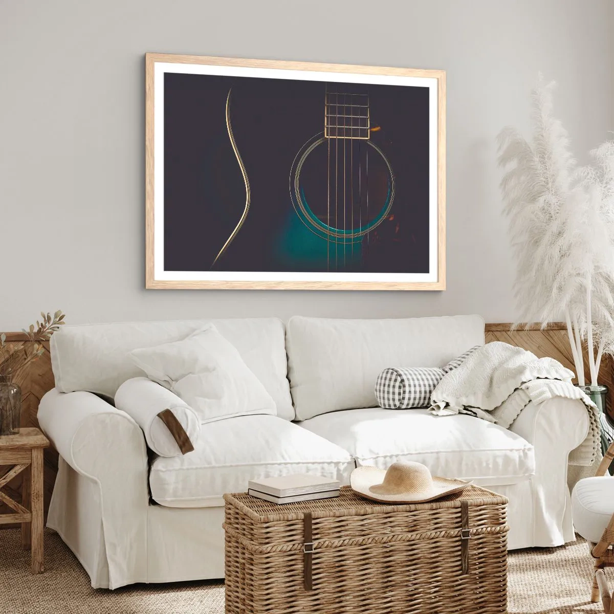 Póster en marco roble claro - Un momento antes de que suene - 40x30 cm