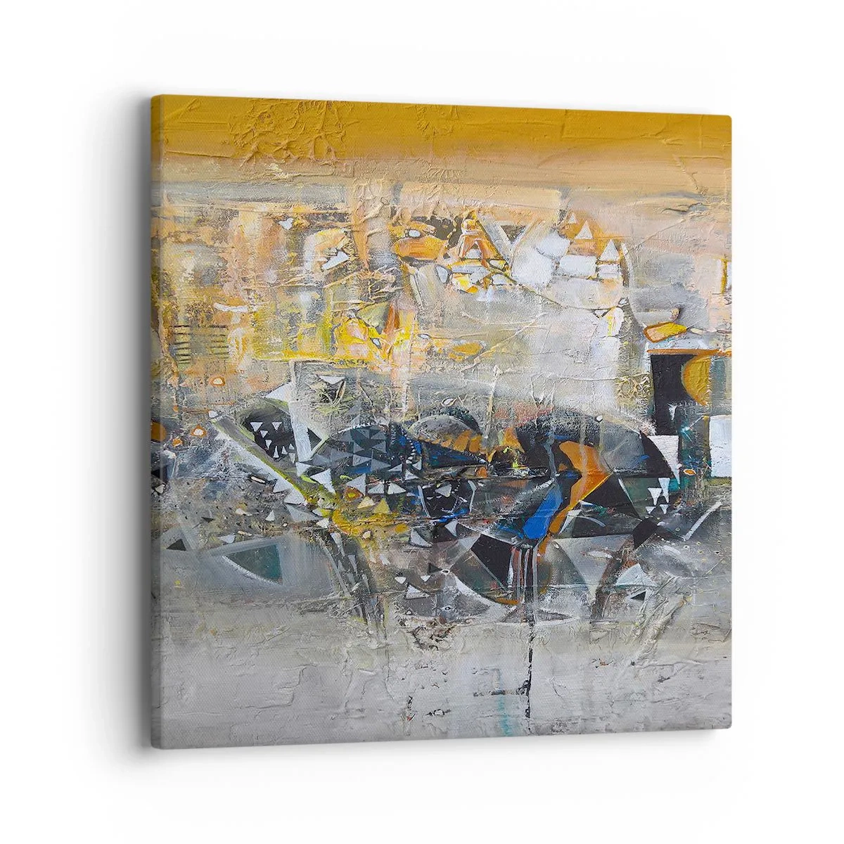 Cuadro sobre lienzo - Impresión de Imagen - Todo se pondrá en su sitio - 40x40 cm