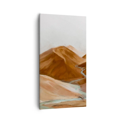 Cuadro sobre lienzo - Impresión de Imagen - Ruta hacia la fuente - 55x100 cm