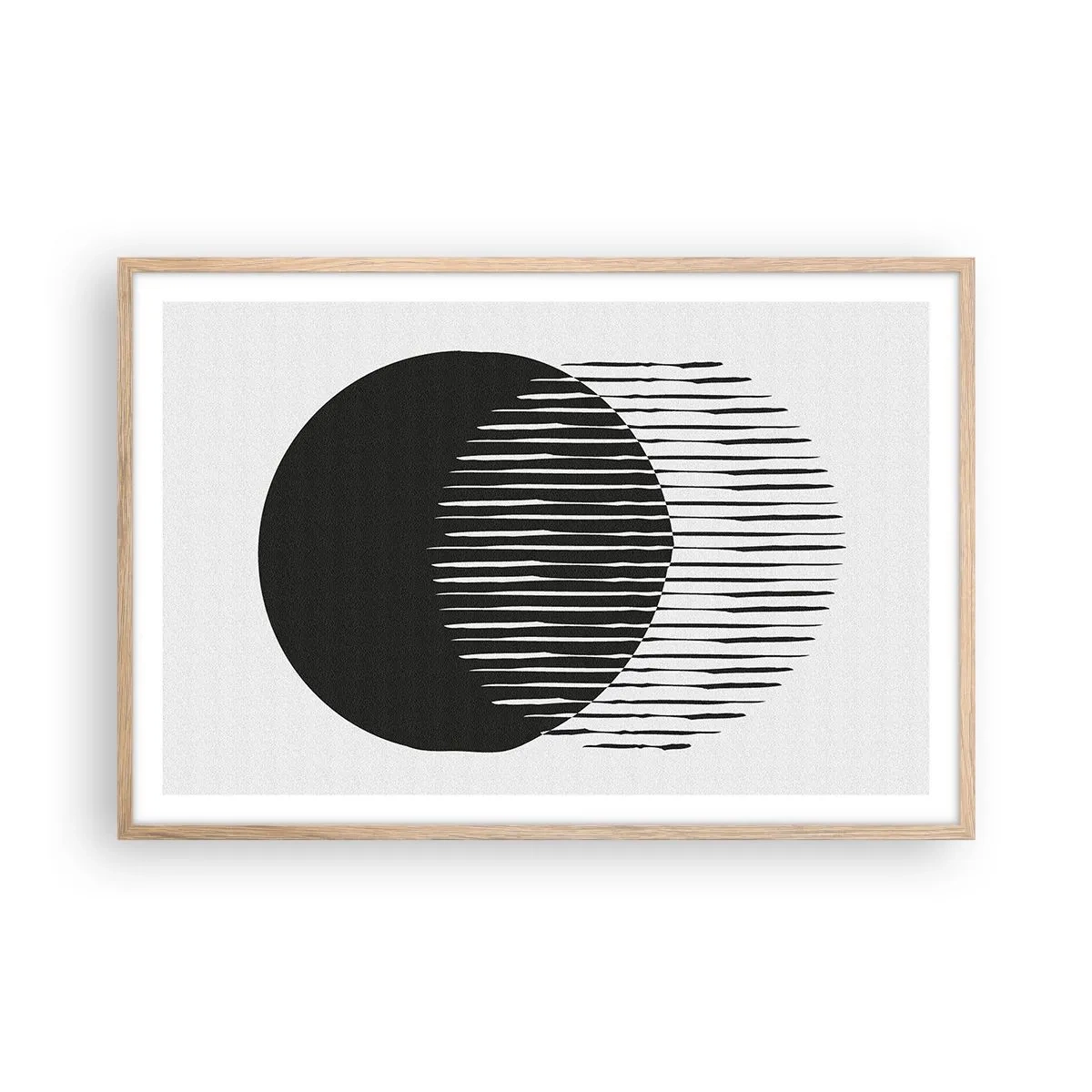 Póster en marco roble claro - Su alter ego - 91x61 cm