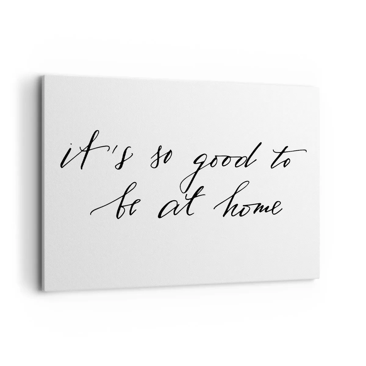 Cuadro sobre lienzo - Impresión de Imagen - Letras de estilo caligráfico sobre fondo blanco. - 100x70cm - Toda la verdad - Decoración de pared moderna para salón y dormitorio ARTTOR