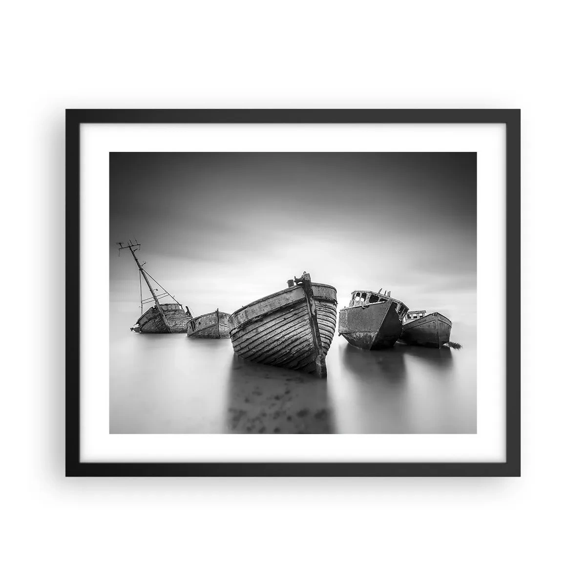 Póster en marco negro - Ahora solo quedan los recuerdos... - 50x40 cm