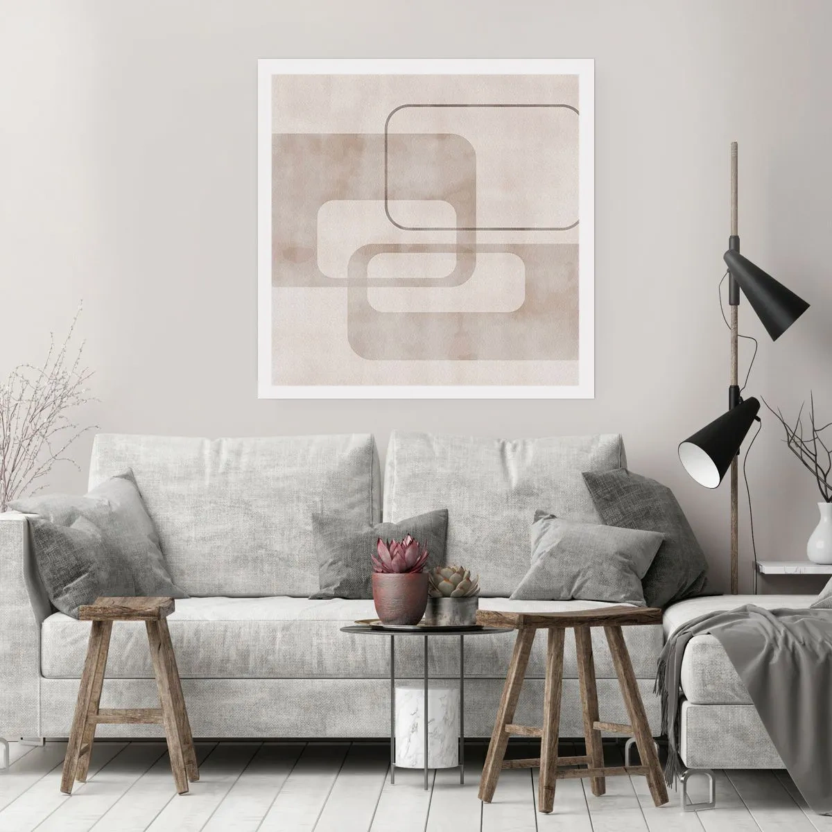 Póster - Fuga geométrica - 40x40 cm