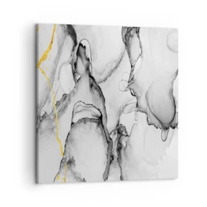 Cuadro sobre lienzo - Impresión de Imagen - Composición con motivo de oro - 50x50 cm