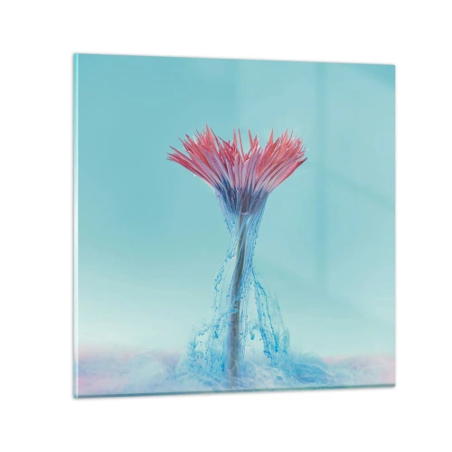 Cuadro sobre vidrio - Impresiones sobre Vidrio - En un abrazo vigorizante - 70x70 cm