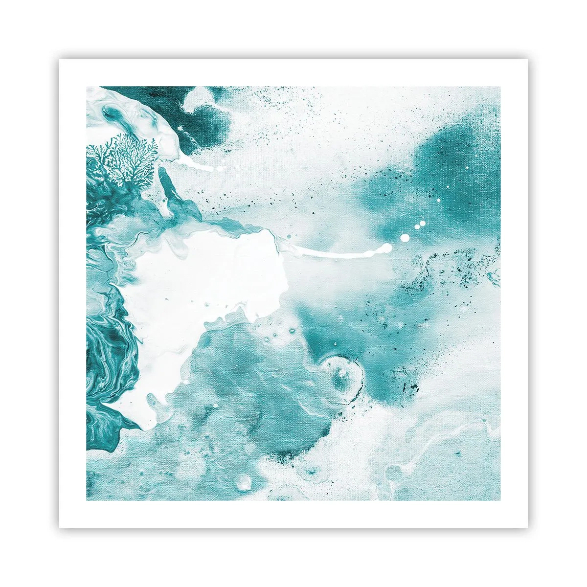 Póster - Remansos de azul - 60x60 cm