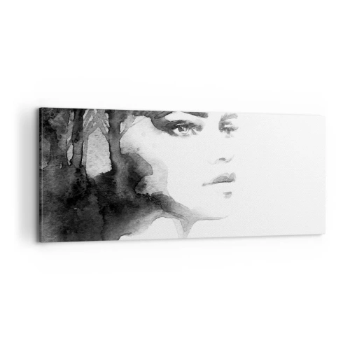 Cuadro sobre lienzo - Impresión de Imagen - Hecho de misterio y niebla - 100x40 cm