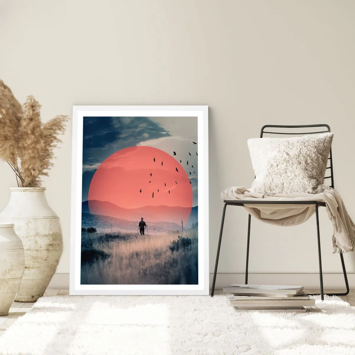 Póster en marco blanco - En su elemento - 70x100 cm