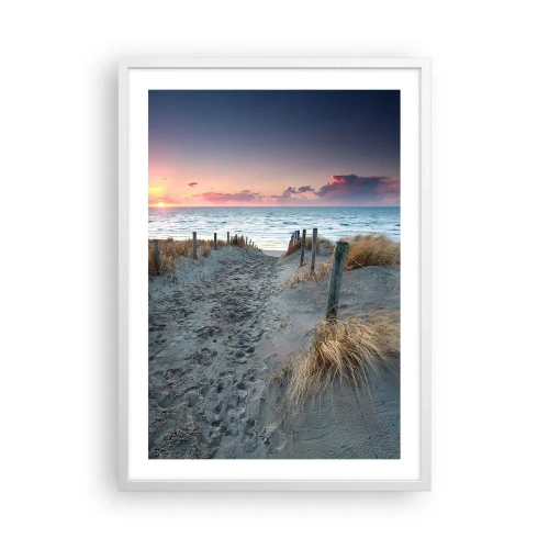 Póster en marco blanco - Se derramó un arco iris de luminosidad.... - 50x70 cm