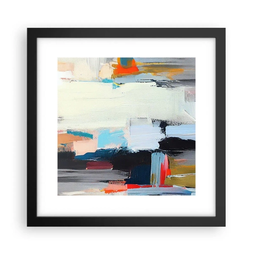 Póster en marco negro - ¿Existe un método único? - 30x30 cm