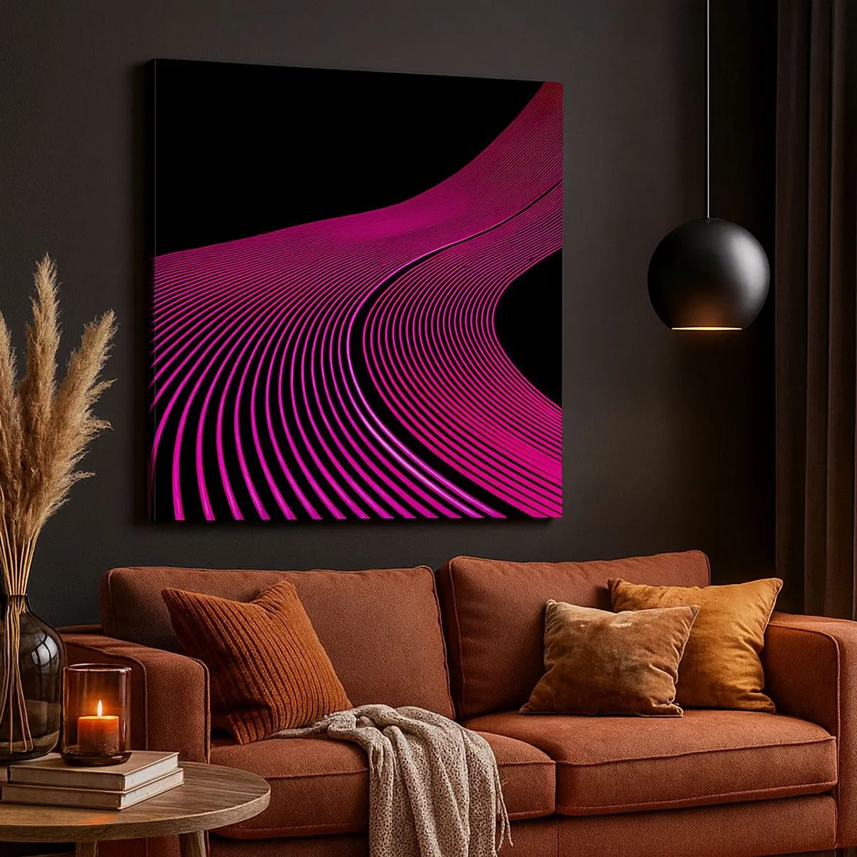 Cuadro sobre lienzo - Impresión de Imagen - Avenida de luz - 30x30 cm