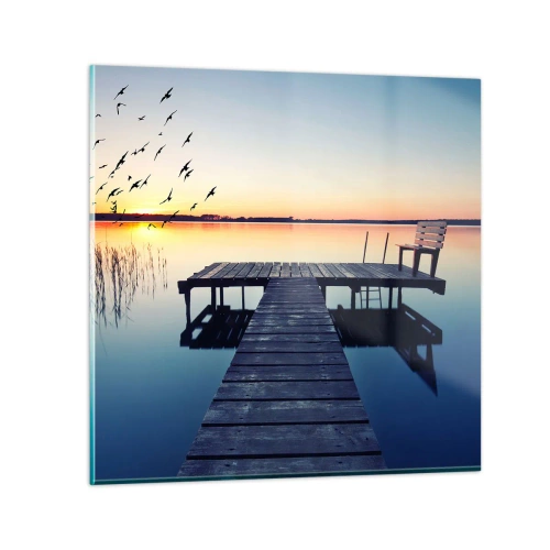 Cuadro sobre vidrio - Impresiones sobre Vidrio - Fue un buen día - 60x60 cm