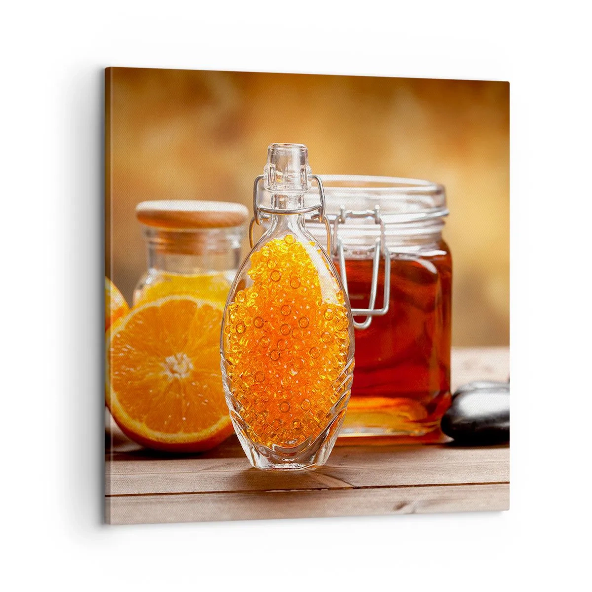 Cuadro sobre lienzo - Impresión de Imagen - Sabores y aromas soleados - 60x60 cm