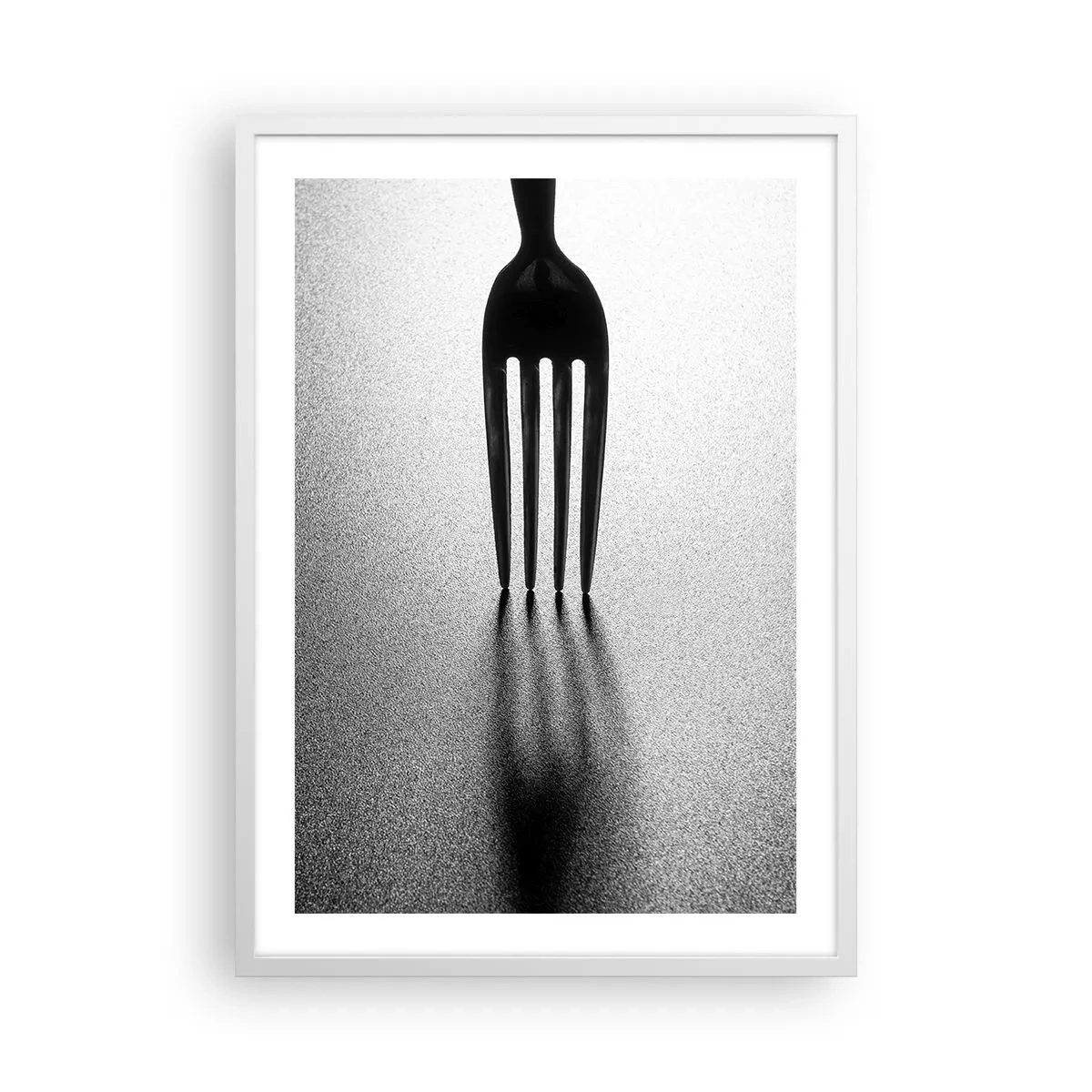 Póster en marco blanco - Luz y sombra - 50x70 cm