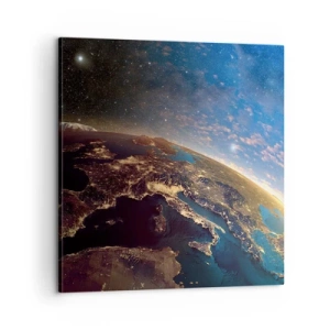 Cuadro sobre lienzo - Impresión de Imagen - Mirémonos a nosotros mismos desde la distancia - 60x60 cm