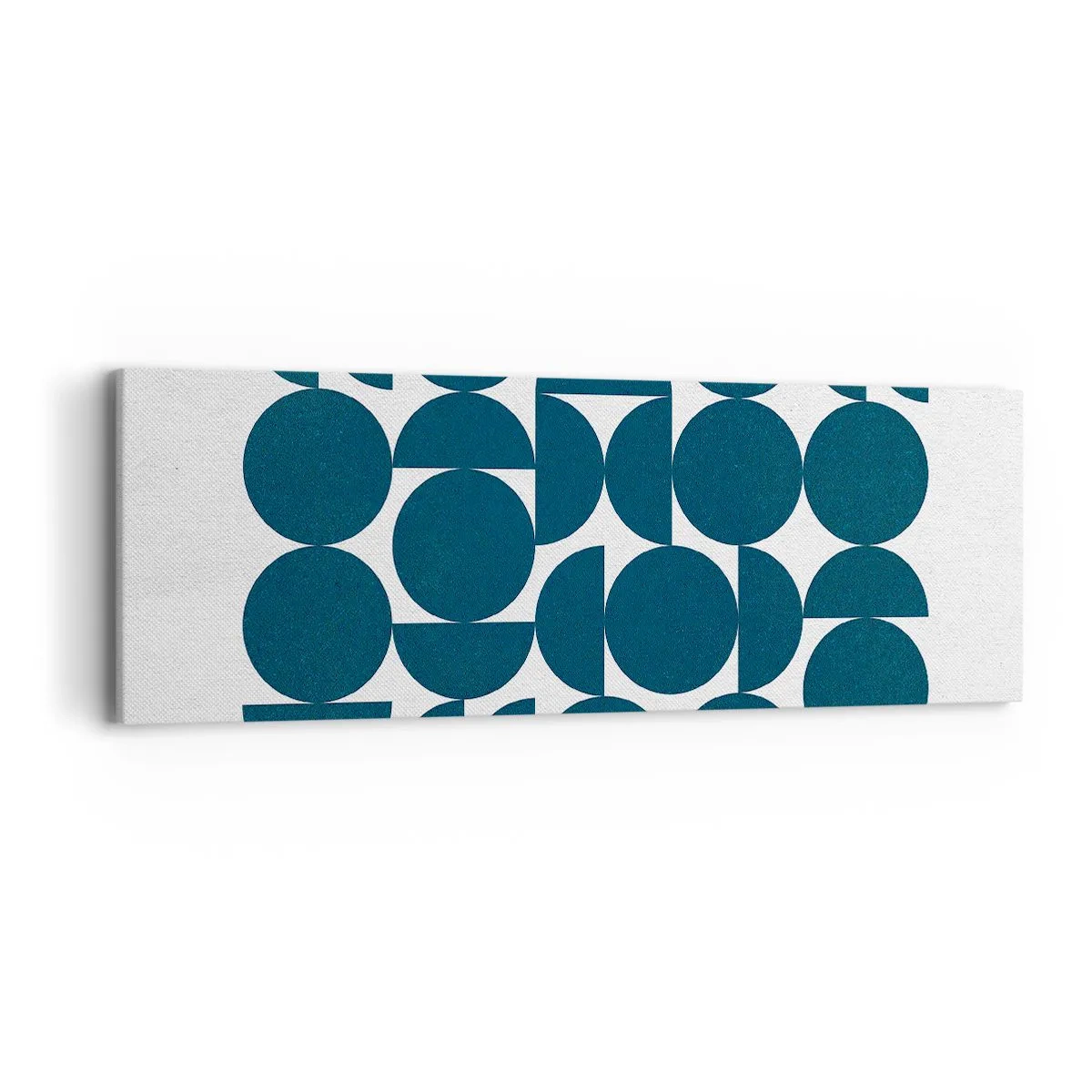 Cuadro sobre lienzo - Impresión de Imagen - Círculos y semicírculos - 90x30 cm