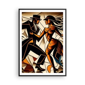 Póster en marco negro - Danza de pasión - 70x100 cm