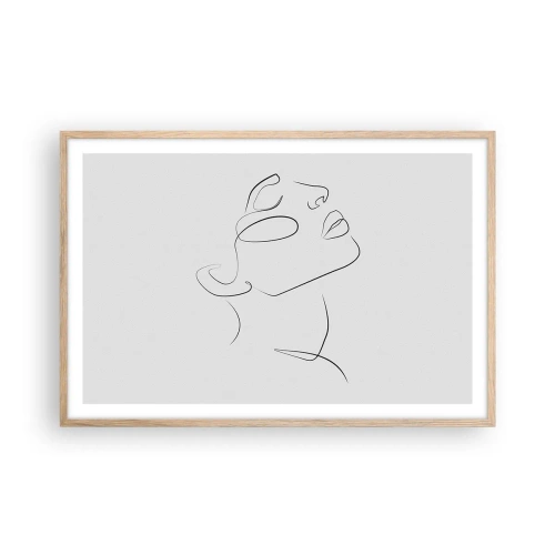 Póster en marco roble claro - Meandros de un sueño - 91x61 cm