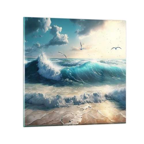 Cuadro sobre vidrio - Impresiones sobre Vidrio - La brisa solo para ti - 70x70 cm