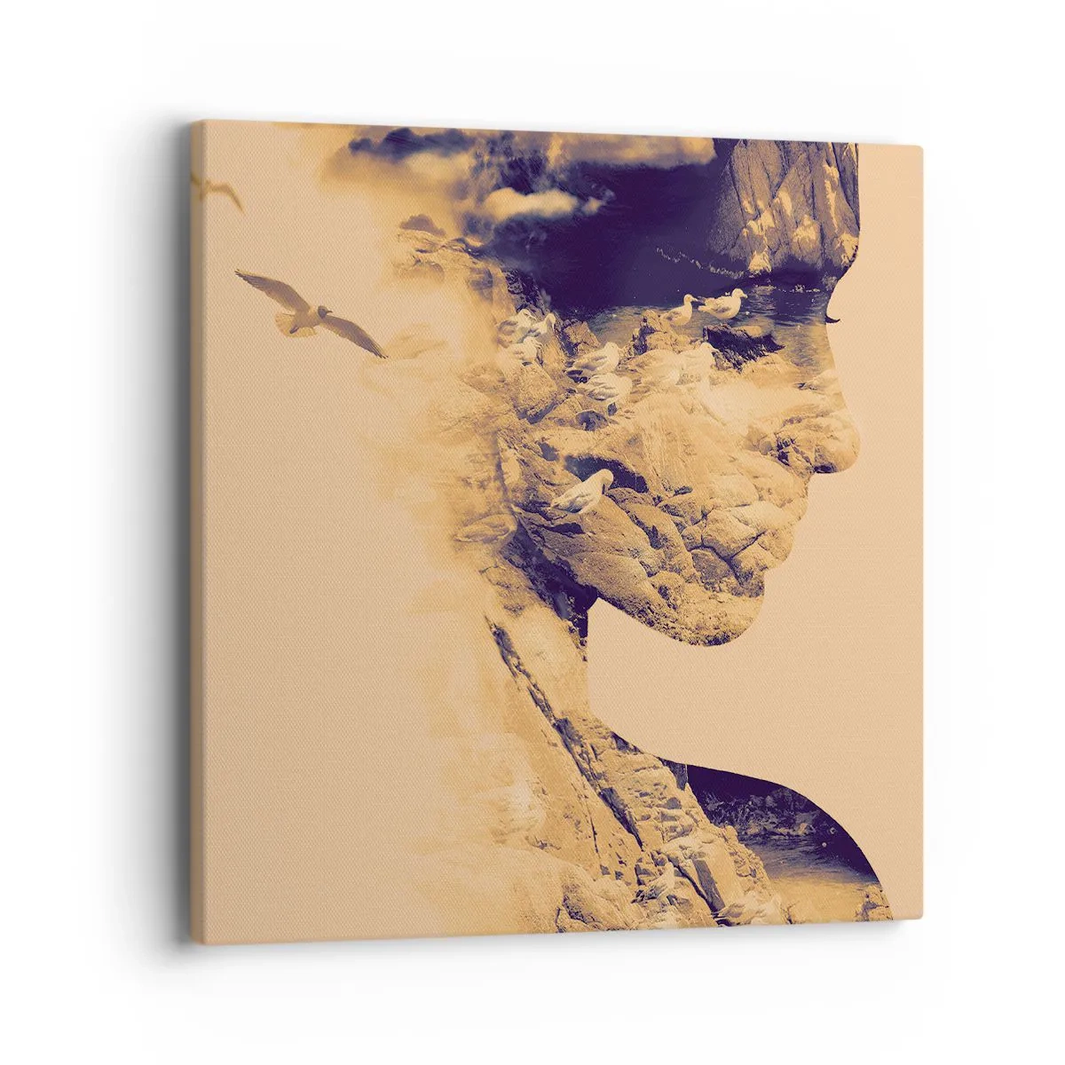 Cuadro sobre lienzo - Impresión de Imagen - Hermosa por naturaleza - 40x40 cm