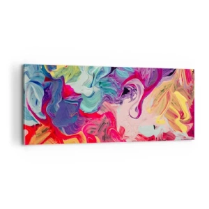 Cuadro sobre lienzo - Impresión de Imagen - El nacimiento de los colores - 100x40 cm