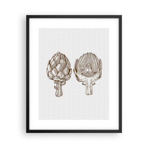 Póster en marco negro - Lección de anatomía - 40x50 cm