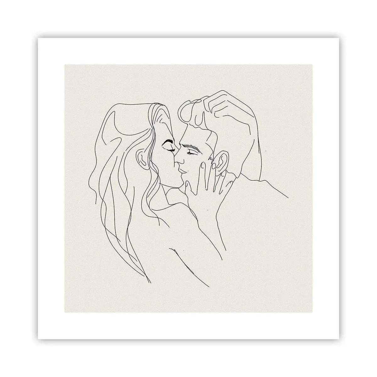 Póster - Unión y sentimiento - 40x40 cm