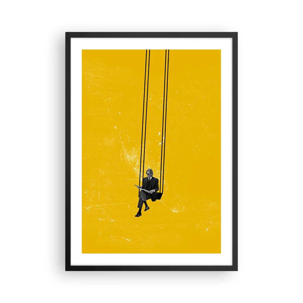 Póster en marco negro - Un día como cualquier otro - 50x70 cm