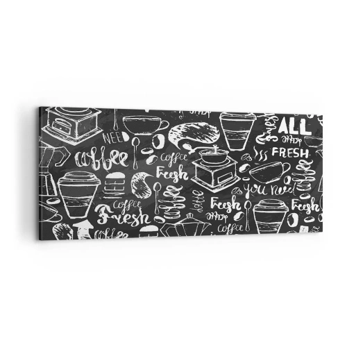 Cuadro sobre lienzo - Impresión de Imagen - All you need is… - 100x40 cm