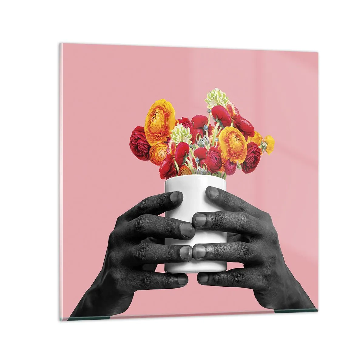 Cuadro sobre vidrio - Impresiones sobre Vidrio - La apoteosis de la vida - 40x40 cm