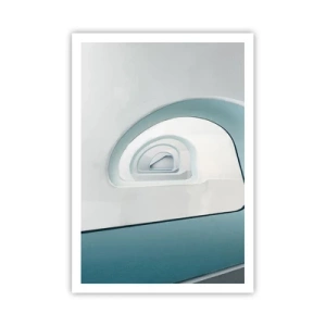Póster - Espiral del río azul - 70x100 cm