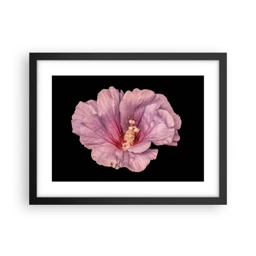 Póster en marco negro - Directo al corazón - 40x30 cm