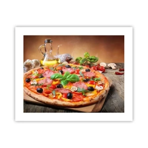 Póster - Con un verdadero sabor italiano - 50x40 cm