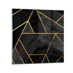 Cuadro sobre vidrio - Impresiones sobre Vidrio - Oscuridad y brillo - 70x70 cm