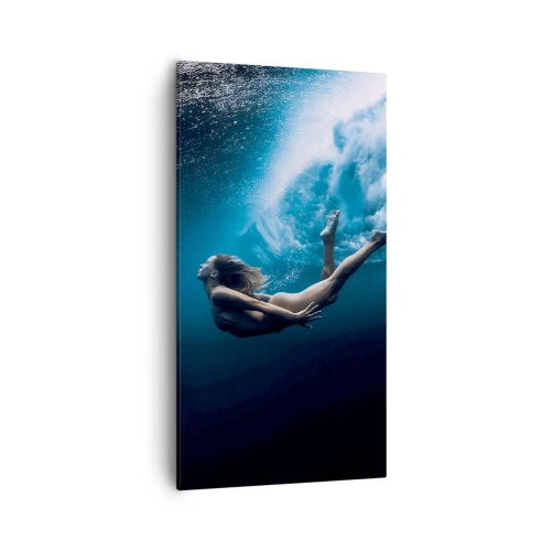 Cuadro sobre lienzo - Impresión de Imagen - Una sirena contemporánea - 55x100 cm