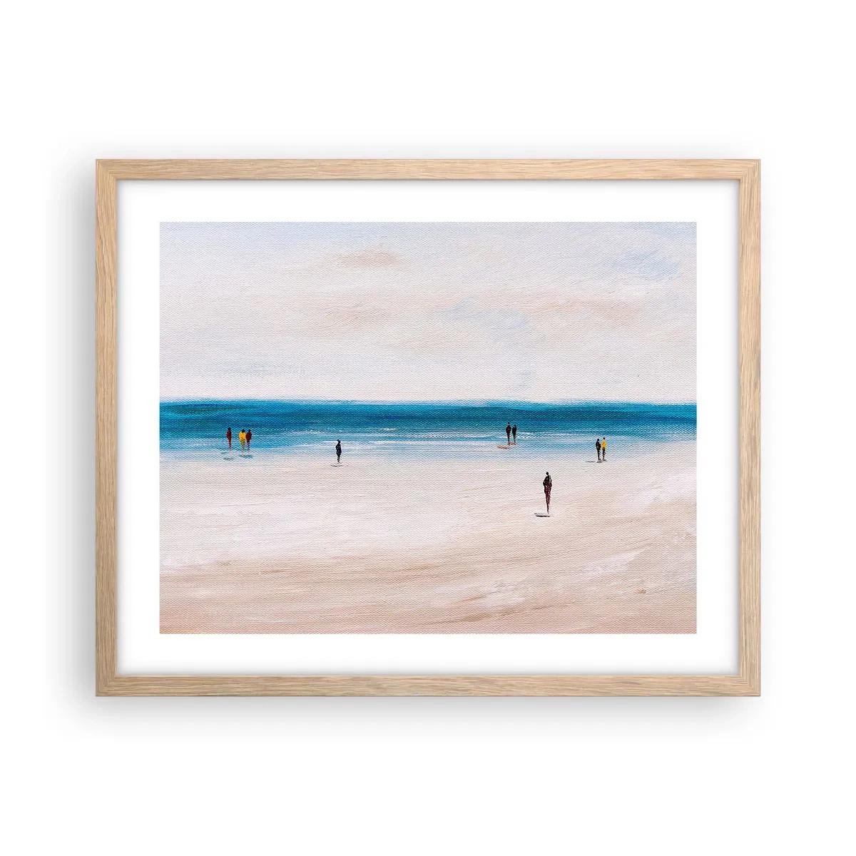 Póster en marco roble claro - Necesidad natural - 50x40 cm