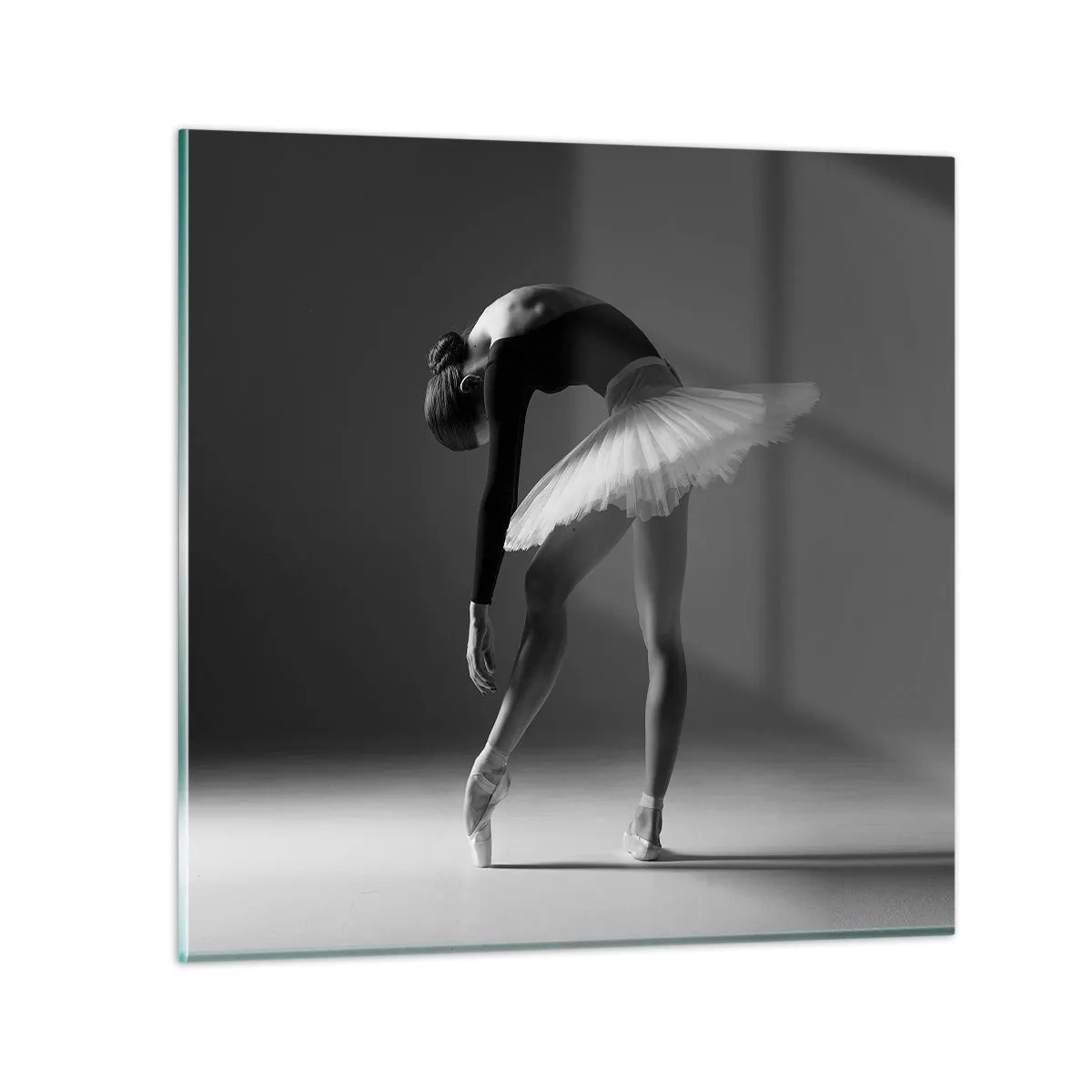 Cuadro sobre vidrio - Impresiones sobre Vidrio - Bella bailarina - 30x30 cm
