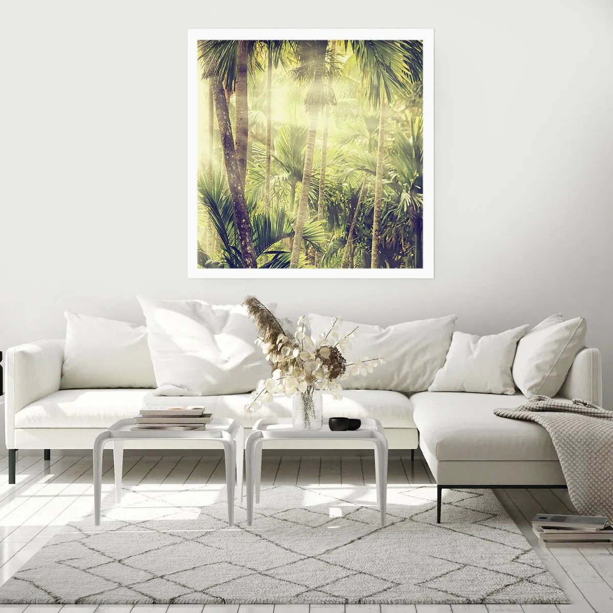 Póster - En el cálido verde - 40x40 cm