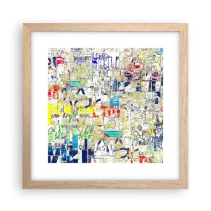 Póster en marco roble claro - Simplemente agradable a la vista - 30x30 cm