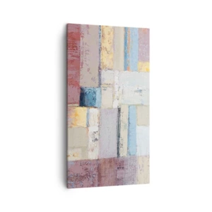 Cuadro sobre lienzo - Impresión de Imagen - La tranquilidad de la geometría - 45x80 cm