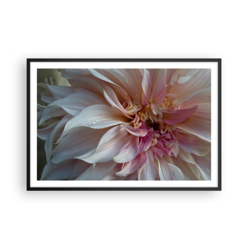 Póster en marco negro - Frescura floreciente - 91x61 cm
