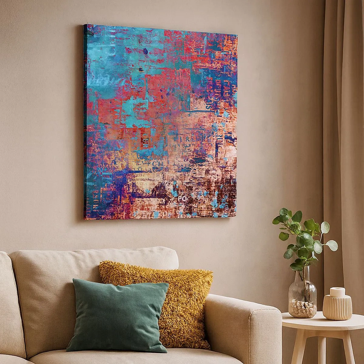 Cuadro sobre lienzo - Impresión de Imagen - Memoria y olvido - 30x30 cm